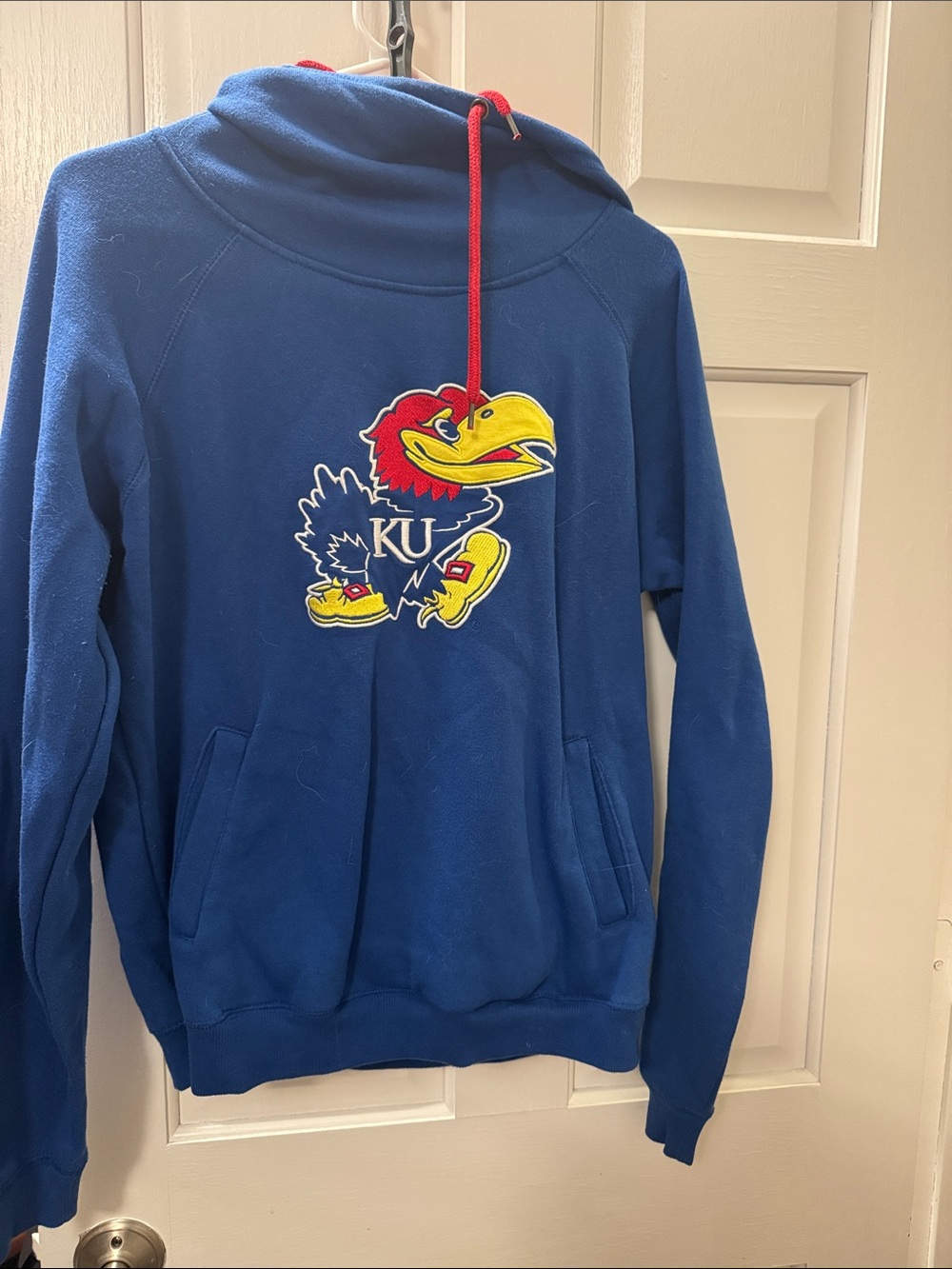 Kansas Jayhawks Blue Pullover Hoodie Sweatshirt